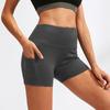Women's Quick-Dry High-Waisted Yoga Capri Pants with Pockets, Stretchy, Tight-Fit, Ideal for Training and Running