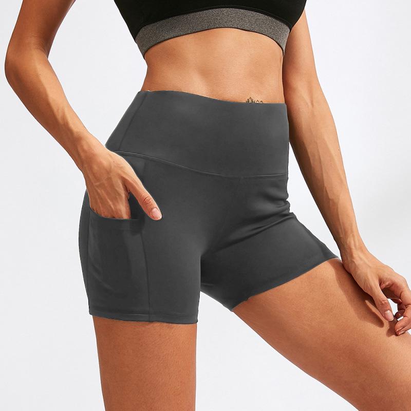 Women's Quick-Dry High-Waisted Yoga Capri Pants with Pockets, Stretchy, Tight-Fit, Ideal for Training and Running