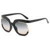 Personalized Color-Blocking Women's Fashion Sunglasses with UV Protection