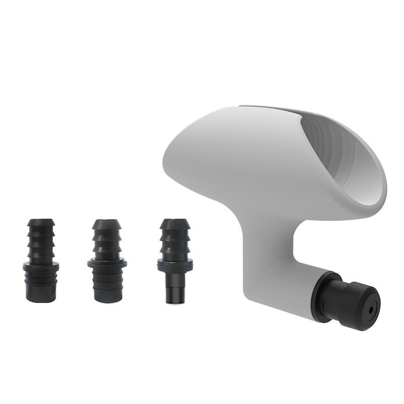Male Masturbation massage Penis Vibration Exercise device Male Relaxation Silicone Massage Gun Head For Masturbation Tool