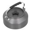 1.6L Portable Camping Coffee Tea Pot Outdoor Fishing Hiking Barbecue Kettle Pot (Black Handle)