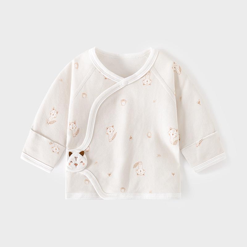 Neugeborenen Knochenlose Baumwolle Klettverschluss Pyjamas - Frühling/Herbst Halbrücken-Outfit