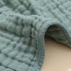 Muslin Burp Cloths - 25x50cm Pure Cotton, Six-Layer Solid Color Gauze Towels for Babies