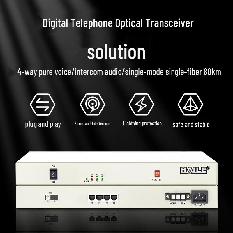 Haile Digital Phone Fiber Optic Multiplexer Series