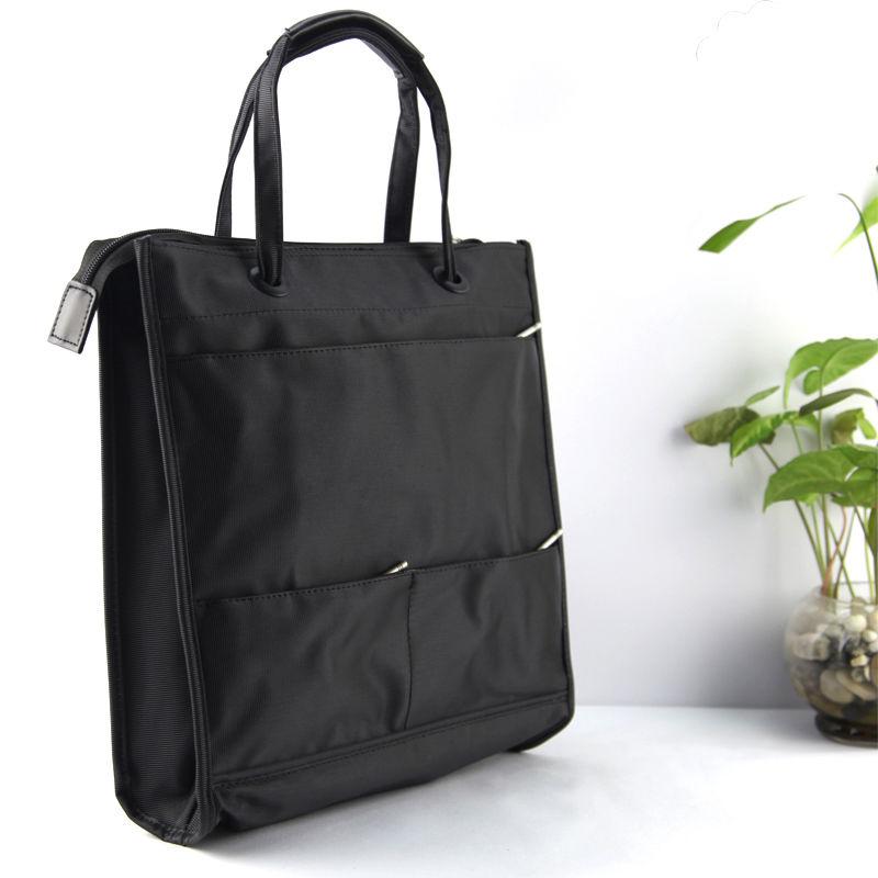 Korean Version of Business Portable File Bag Multi-layer Portable File Bag Briefcase Fashionable Single Shoulder Computer Bag for Men and Women