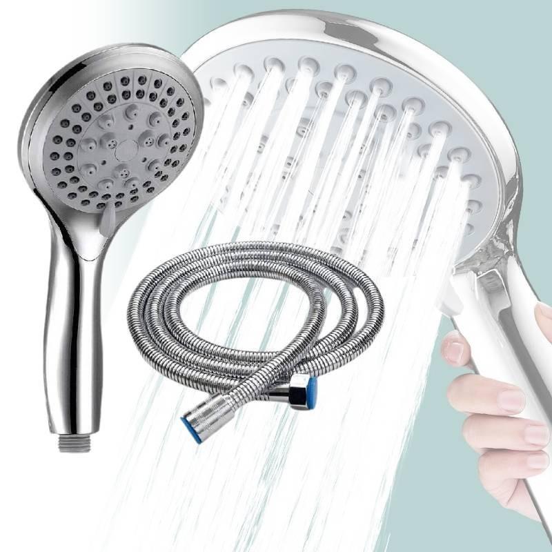 Luxuriöser Handbrausekopf im amerikanischen Stil mit 1,5 m Schlauch und bohrfreier Halterung