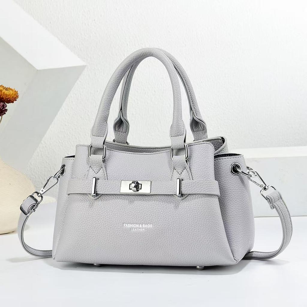 Pu Material Handbag For Casual Travel With Zipper Closure And Inner Pocket