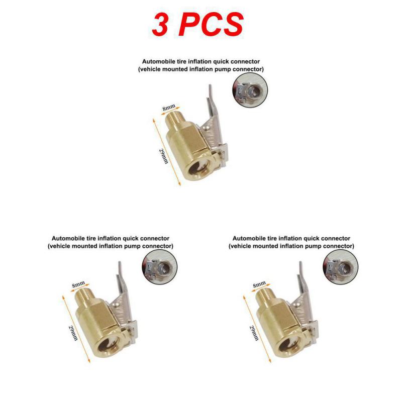 1/2/3 STÜCKE Aufblasbarer Schlauchclip Luftdüse Langlebig Tragbar Kupfer Autozubehör Aufblasbarer Clip Universell