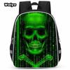 Skull Series Peripheral Animation Printing Backpack Student Bag Support