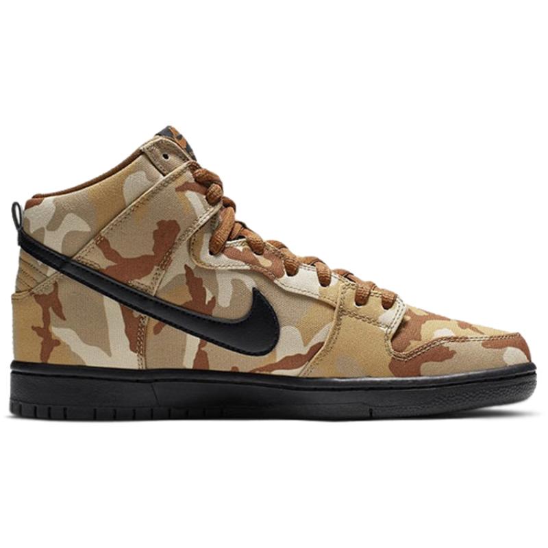Nike SB Dunk High Pro Brown Camo 2019 Skateboard Shoes BQ6826-200