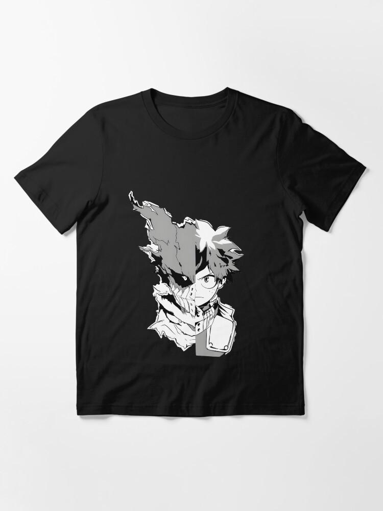Anime My Hero Academia Deku The Duality Of The Hero Black Tshirt Size S4XL