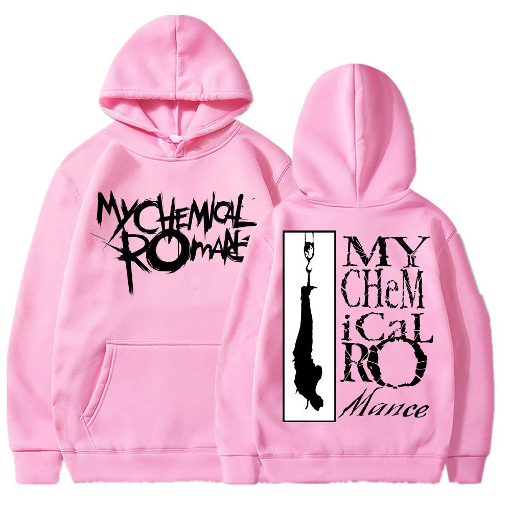 Retro My Chemical Romance Rock Band Hoodies Men's Fashion Hip Hop Gothic Sweatshirt Fleece Oversized Streetwear