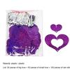 1 Set Nice-looking Balloon Glitter Pendant Easy Use Plastic Heart Shape DIY Balloon Sequin Ornament for Wedding