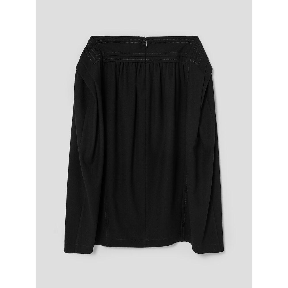 Anggae Tucked Waist Aline Skirt Black