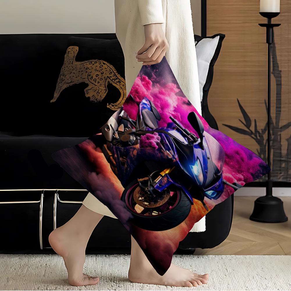 Modern Motorcycle Pillow Cover For Bedroom Room And Living Room Sofa Decorative Cushion Cover