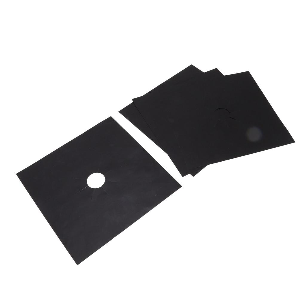 4Pcs Stove Burner Cover PTFE Coating Non Stick Gas Range Stove Top Protector Pad for Kitchen Cooking
