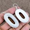 Seam Agate Gemstone Handmade 925 Sterling Silver Jewelry Earring 2.44" KKG-706