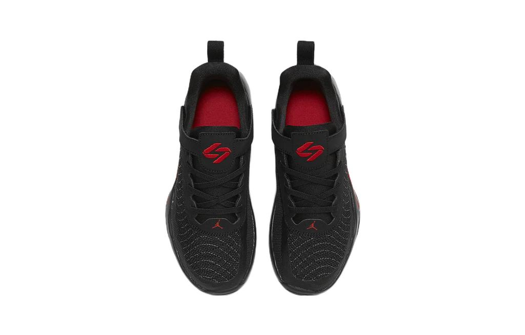 Jordan Luka 1 Luka 1 PF Cushioning Low Top Children's Basketball Shoes Black Red Children Aged 3 7 Years Old DR6086-060