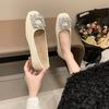 New square head shallow mouth single shoes autumn soft sole non-slip comfortable Doudou shoes