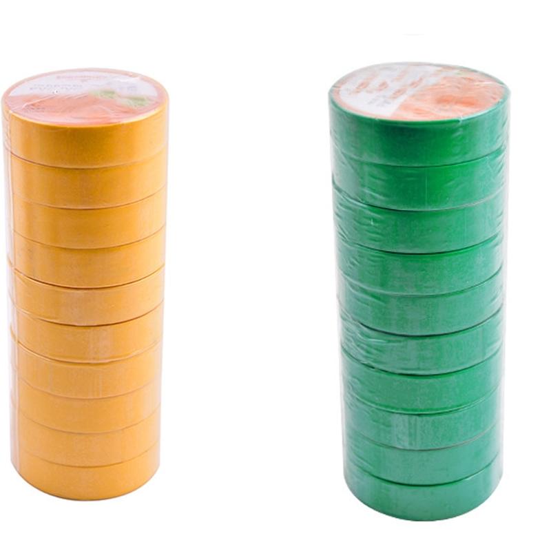 10 Roll Electrical Insulation Tape High Temperature Resistant PVC Insulating Tape for Wire Cable Splices Easy to Use