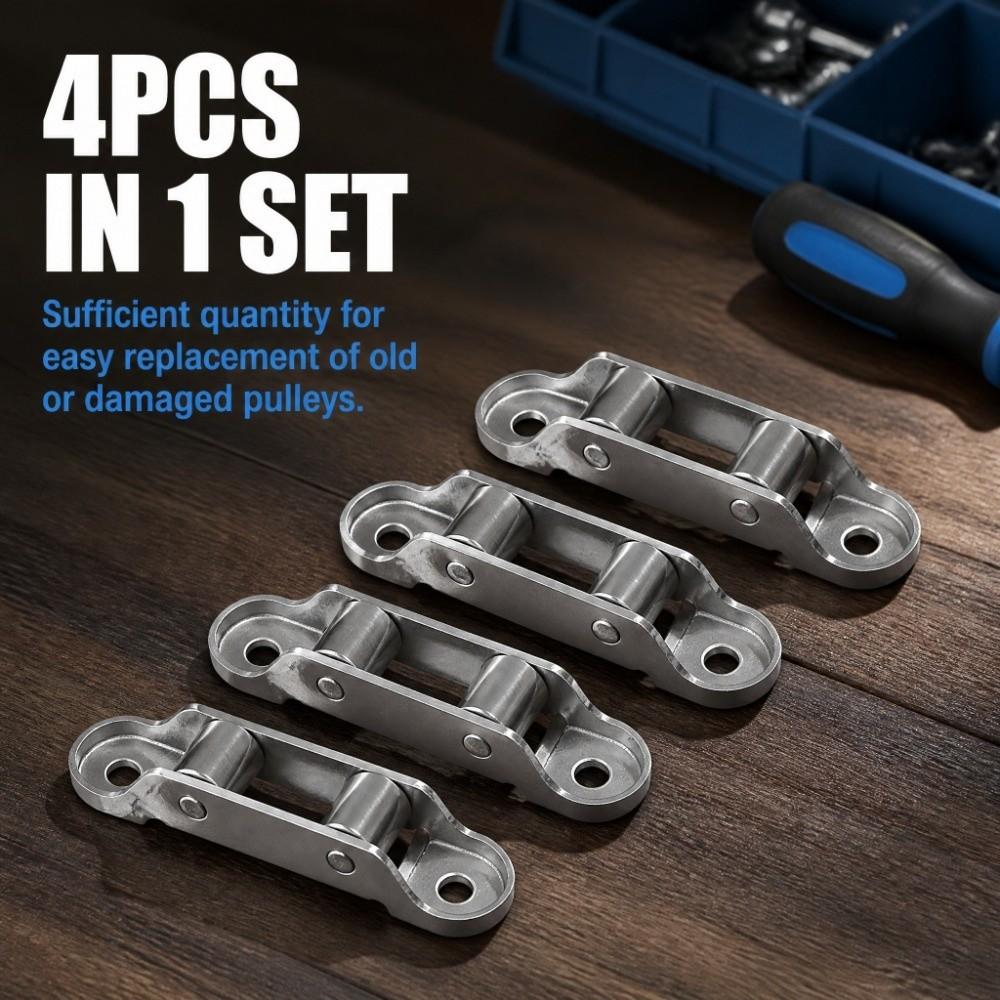 4pcs Stainless Steel Sliding Door Rollers Zinc Alloy Door Window Fittings Sliding Door