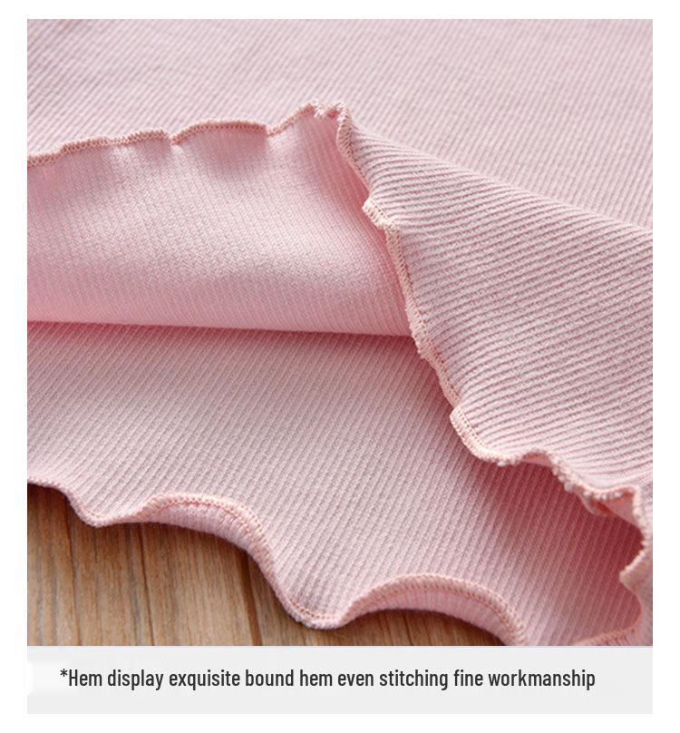 Girls' Spring Sweater: 2025 Lightweight Half-High Neck Long Sleeve Top