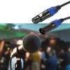 Easy Use XLR Splitter Cable, 1 XLR Female To 2 XLR Male Y Cable Balanced Microphone Splitter Cord Audio Adaptor 2Pack