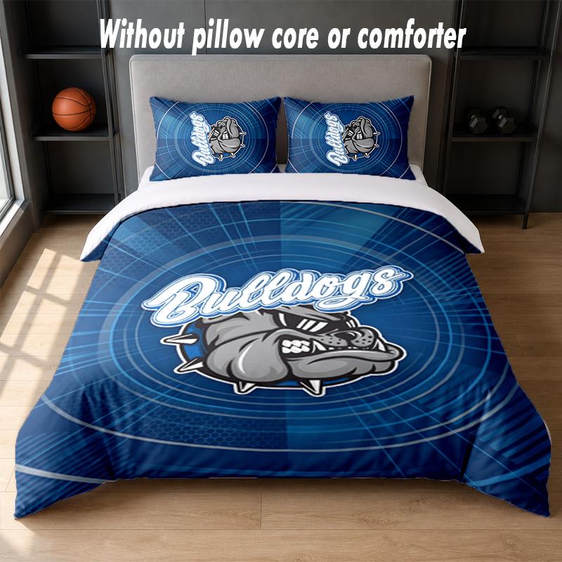 Canterbury-Bankstown Bulldogs Design Bed Bedding Set 1 Duvet Cover + 2 Pillowcases Soft Breathable Household Bed Linens