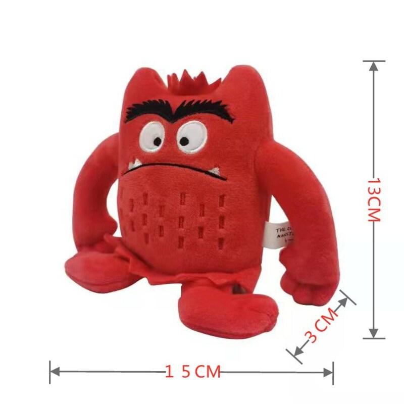

Monster The Color Colour Plush Doll Kids Baby Appease Emotion Stuffed Plushie красный