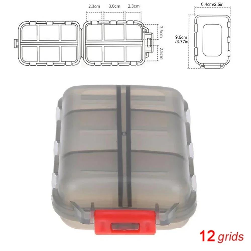 Convenient Travel Pill Organizer Dispenser Portable Pocket Pharmacy Medicine Box Small Case 10 Grids Storage Vitamin Fish Oil