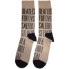 The Beatles Unisex Adult For Sale Text Outlines Repeat Socks