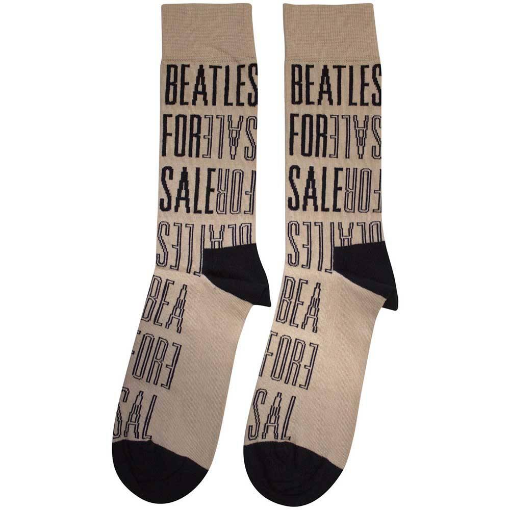 The Beatles Unisex Adult For Sale Text Outlines Repeat Socks