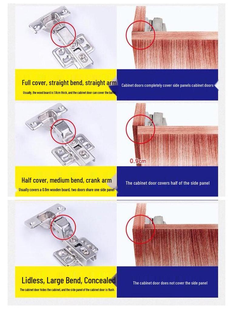 304 Stainless Steel Hydraulic Door Hinge with Damping Buffer and Spring Mechanism