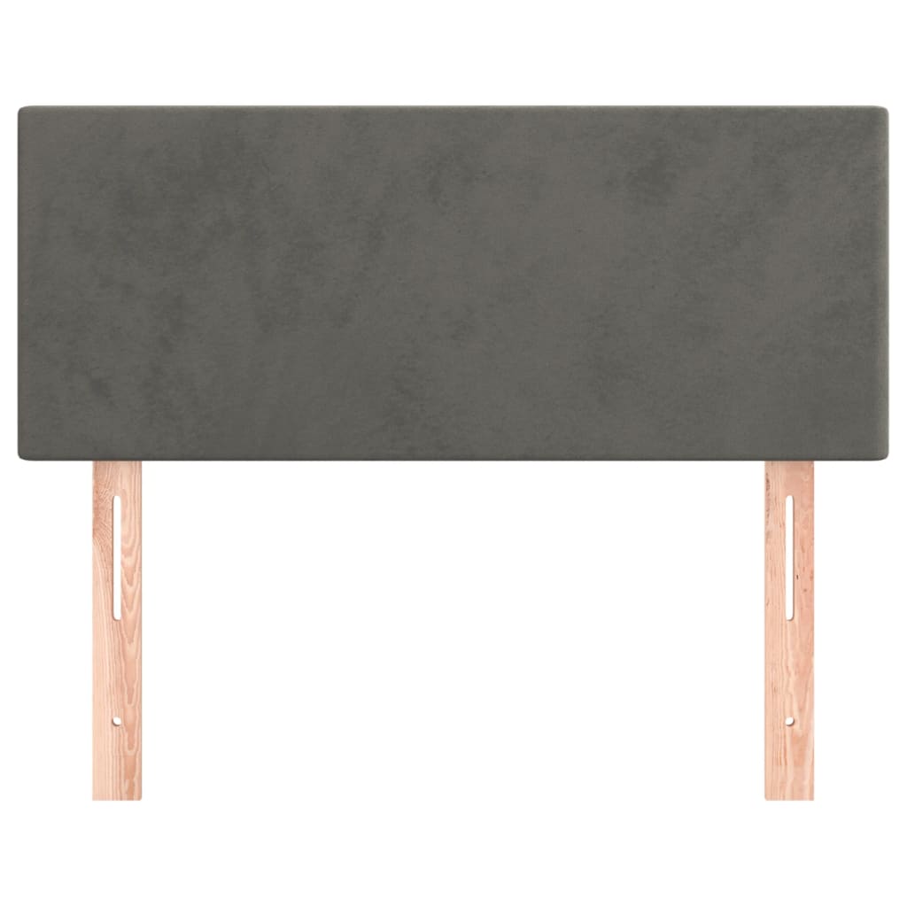 Vidaxl Bed Headboard, Dark Grey, 90X5X78/88 Cm, Velvet