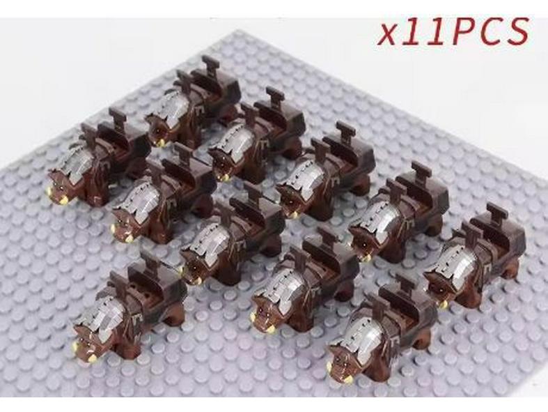 Roman Warrior Cavalry Series Minifigure Building Blocks Set (21 Pcs)