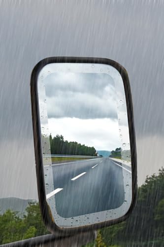 

[Набор из 2 шт.] Японская гидрофильная пленка ClearView для боковых зеркал, грузовиков, противотуманная пленка, универсальная, вертикальная, прямоугольная, 120 мм x 160 мм