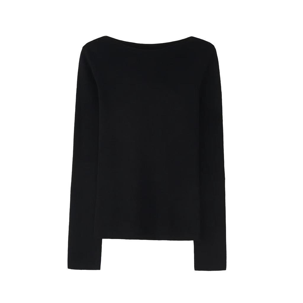 Merinowolle Rundhals Slim Fit Rollkragen Langarm Pullover Basisschicht