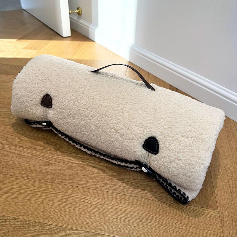 Original Multifunctional Portable Blanket Office Nap Air Conditioning Blanket Shawl Car Pillow Quilt Blanket Dual Use