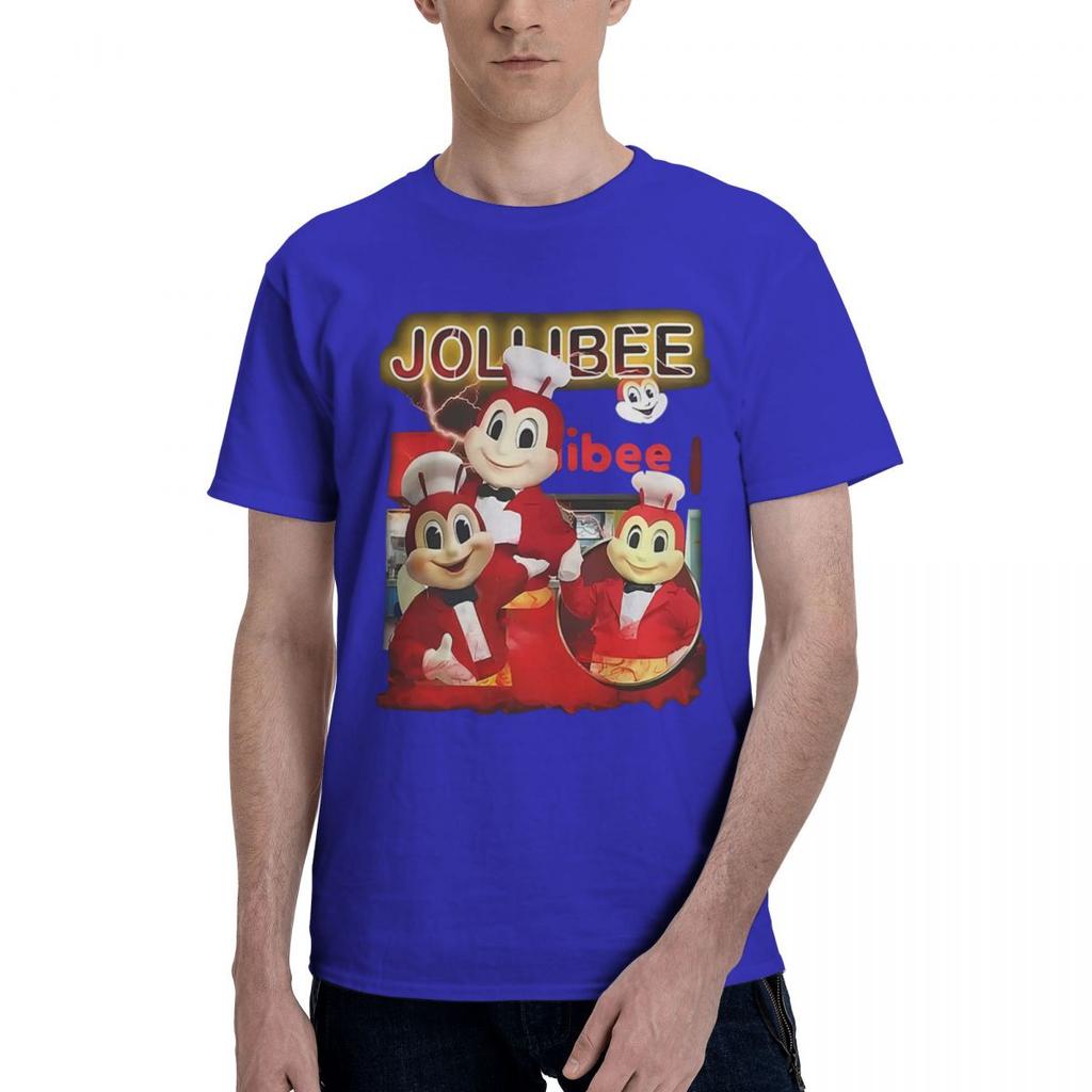 Jollibee Fast Food Restaurant 100 Cotton Casual Breathable Confortable Top High End Mens Clothing Men TShirt
