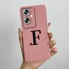For Oppo A79 Case OPPO A79 5G Phone Case Oppo A79 Cover OPPO CPH2553 Cute Initial Letters Square Silicone Shockproof Back Cover