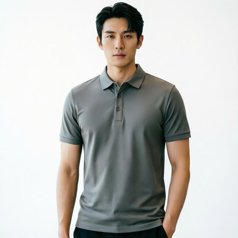 Qiaogrui Unisex UV Protection Short Sleeve Polo T-shirt 3XL