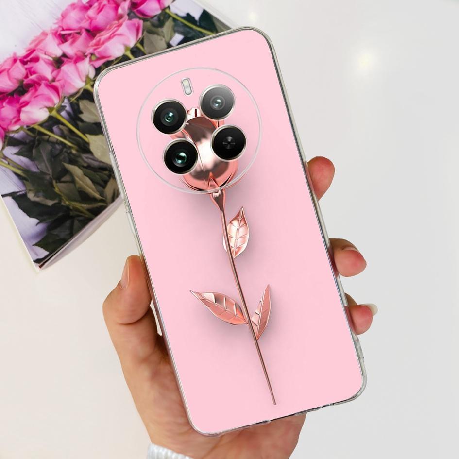 For Realme 12 Pro Plus Case Popular Flower Astronaut Soft Clear Silicone Phone Cover on Realme 12 Pro 5G 2024 Funda RMX3842 Case