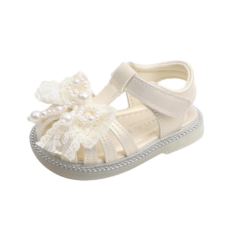 Sommer-Sandalen mit geschlossenem Zeh für Kleinkind-Mädchen mit weichen Sohlen