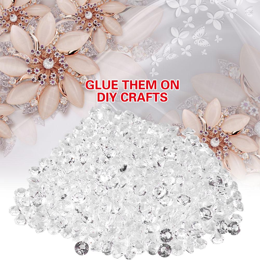 Transparente Acrylperlen Hochzeitsfeier DIY Ornament Schöne Accessoires Dekor(6mm 2000 Stück)