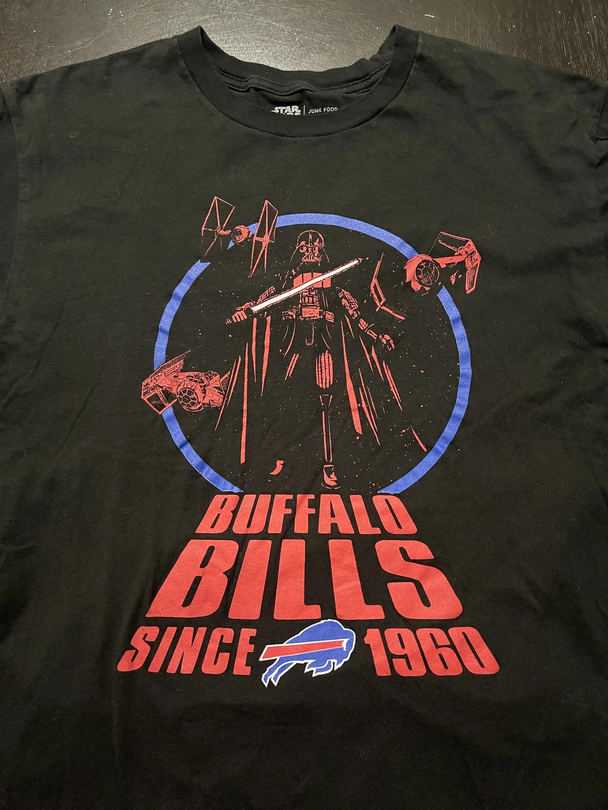 Футболка Buffalo Bills  С 1960  Звездные Войны Дарт Вейдер, Черная, Размер: большой S