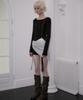 ROSEFRANTZ Side Eyelet Long Sleeve [Black]