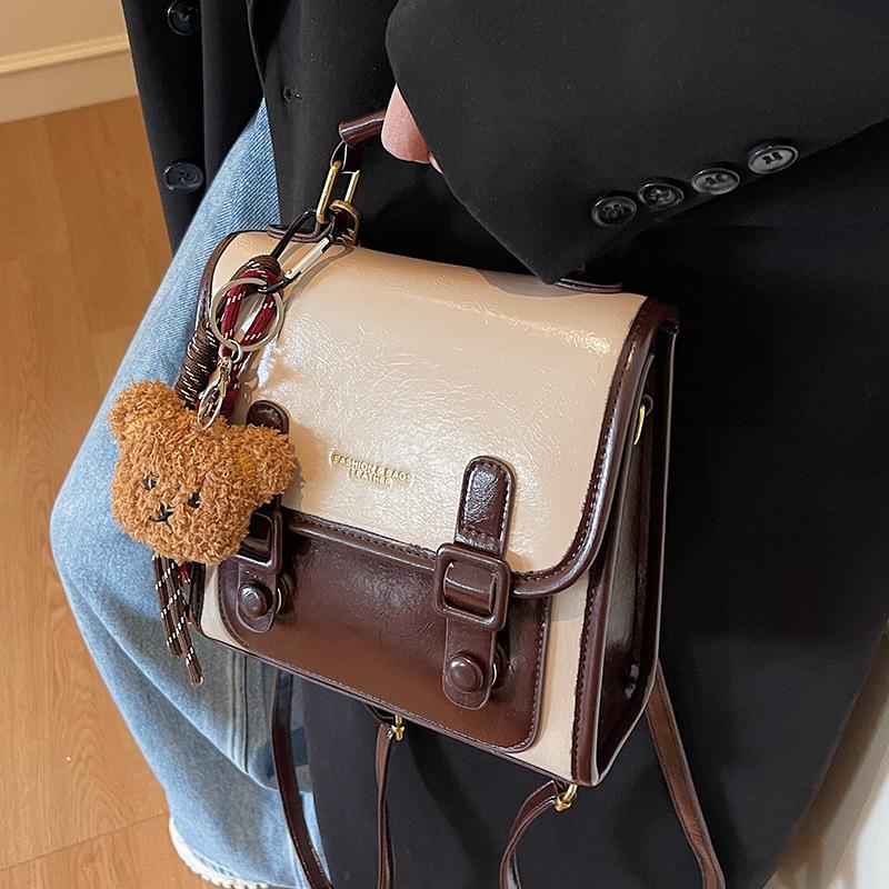 Wholesale Hot Sale Leisure Niche Premium Sense Portable Small Square Bag Women's Versatile Commuter Foreign Style College Style Backpack