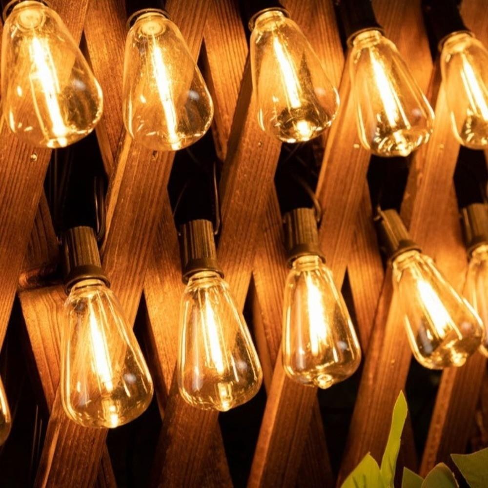 Waterproof Outdoor String Light 10/20 Bulbs LED Bulbs Lights Garland Light Fairy Lights  Wedding