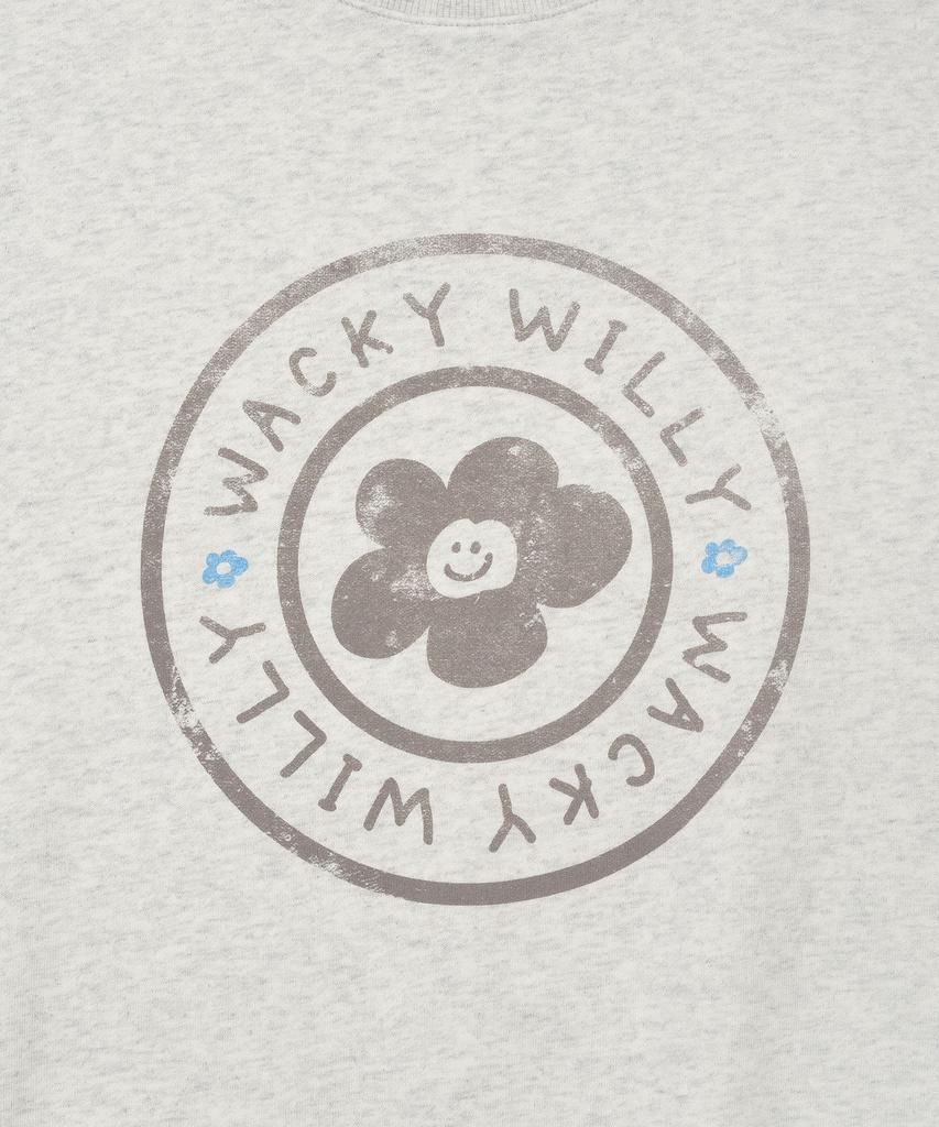 WACKY WILLY Women'S Lily Circle Graphic Sweatshirt Oatmeal
