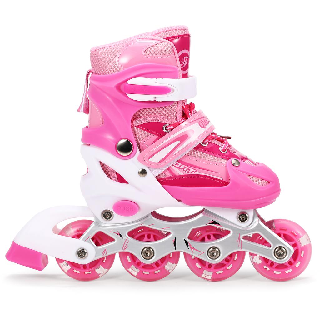 Verstellbare leuchtende Inlineskates mit leuchtenden Rollen für Kinder und Erwachsene für Mädchen und Jungen Männer und Frauen